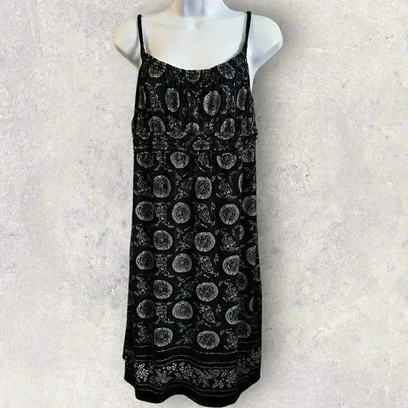 Max Studio dress Size Medium blue bandana print short sleeveless - Picture 1 of 11